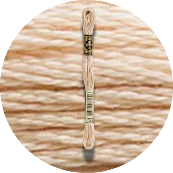 DMC Mouliné Spécial 25 Broderigarn, Ensfarvet, Røde/Gule/Orange nuancer
